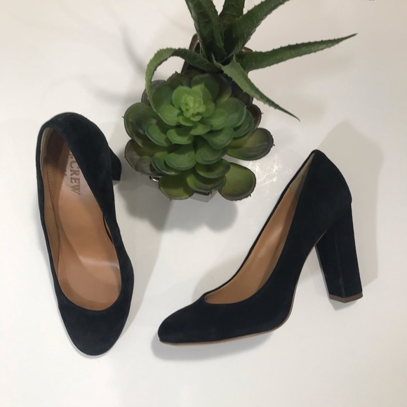 J. Crew Shoes - J. CREW Stunning Black Suede Pumps- Size 7